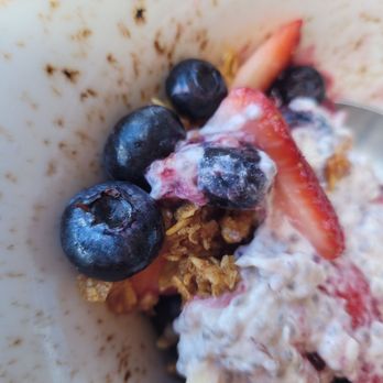 First Watch - AM Superfood Bowl (what's left of it before I could STOP eating to take a pic)  ;P  MY FAVE!  (I ask for no salt on toast. ) - Breakfast & Brunch Near Me - Cedar Park, Texas