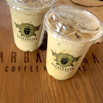Barbarossa Coffee Roasters - Gosling - Honey Pietachio Latte w/oat milk - Coffee Roasteries Near Me - Spring, Texas