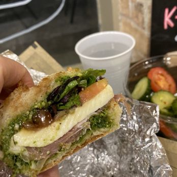 Urban Deli - Prosciutto with pesto, fig, mozzarella, arugula - Delis Near Me - Savannah, Georgia Urban Deli - Prosciutto with pesto, fig, mozzarella, arugula - Delis Near Me - Savannah, Georgia