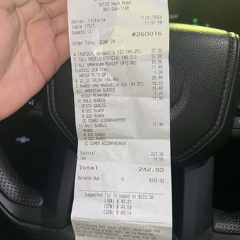 Buffalo Wild Wings - What they were charging us: wrong amount - Chicken Wings Near Me - Menifee, California