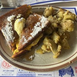 Linda’s Cafe - French toast sandwich with scrapple