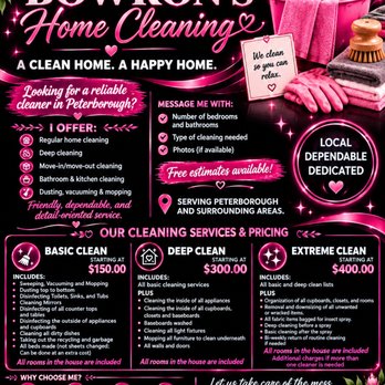 Bowron’s Home Cleaning - Home Cleaning Near Me - Peterborough, Ontario Bowron’s Home Cleaning - Home Cleaning Near Me - Peterborough, Ontario