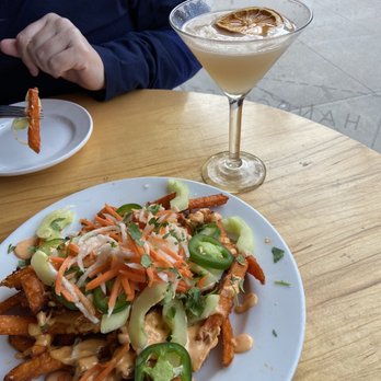 Poppycocks - Bang mi dirty fries and Blood orange Hemingway... - New American Near Me - Traverse City, Michigan Poppycocks - Bang mi dirty fries and Blood orange Hemingway... - New American Near Me - Traverse City, Michigan