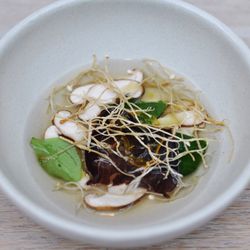 Lume - Abalone simmered with rice and emu ham