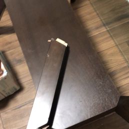 Broken dining room table