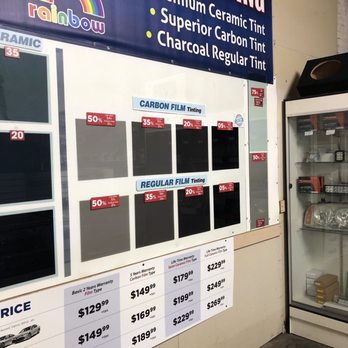 Rainbow Window Tint - Car Stereo Installation Near Me - Gardena, California Rainbow Window Tint - Car Stereo Installation Near Me - Gardena, California