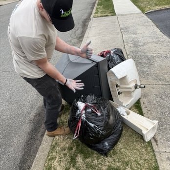 Junk Masters Junk Removal - Removed a very old tv, a pedestal sink and trash!   They made the process so easy! - Junk Removal & Hauling Near Me