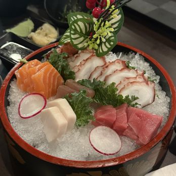 Sake - White tuna, tuna, albacore, salmon, and octopus sashimi - Sushi Bars Near Me - Rancho Cordova, California