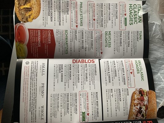 Menu photo 4 PrimoHoagies McMurray, PA