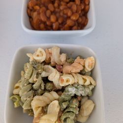 My+Mamas+Vegan - Traditional Mac Salad and Bourbon Baked Beans