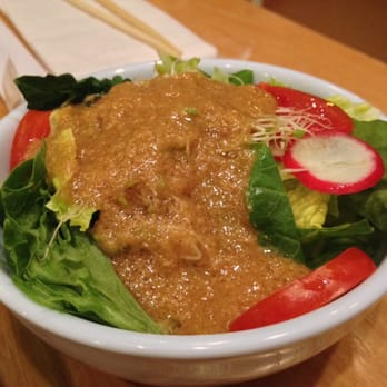 Tanoshi Bento - Salad with Ginger Dressing - Japanese Near Me - New York, New York Tanoshi Bento - Salad with Ginger Dressing - Japanese Near Me - New York, New York