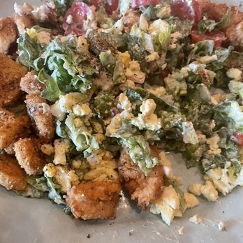 Grace's - By far The BEST COBB salad in Houston!!! I jumped in before the picture but so super delicious!!! The corned bread is cool too. - American Near Me - Houston, Texas Grace's - By far The BEST COBB salad in Houston!!! I jumped in before the picture but so super delicious!!! The corned bread is cool too. - American Near Me - Houston, Texas