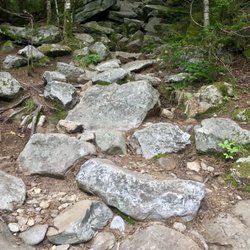 Mount Blue Trail - The whole trail is straight up and covered in boulders or loose rock. Don't bring your flip flops.