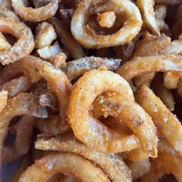 Smish Smash curly fries, crisp and tasty, perfect with a beer Smish Smash curly fries, crisp and tasty, perfect with a beer