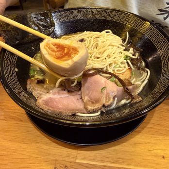 Taishoken - San Mateo - Egg cooked as it should be, soft in the middle - Ramen Near Me - San Mateo, California