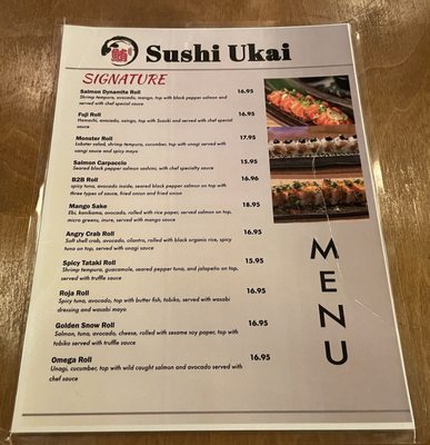 Menu photo 2 Sushi Ukai La Grange, IL Menu photo 2 Sushi Ukai La Grange, IL