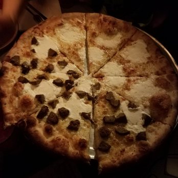 Home Slice Pizza - Large White pizza with meatballs $23.75 amazing - Pizza Near Me - Austin, Texas Home Slice Pizza - Large White pizza with meatballs $23.75 amazing - Pizza Near Me - Austin, Texas
