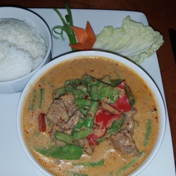 Daw Kun Thai - Beef Panang. Delicious and plenty to take home and enjoy later. - Thai Near Me - Manchester, New Hampshire Daw Kun Thai - Beef Panang. Delicious and plenty to take home and enjoy later. - Thai Near Me - Manchester, New Hampshire