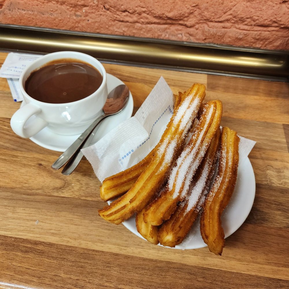 Churros and chocolate Churros and chocolate