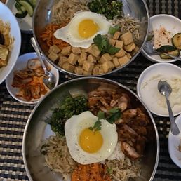 Chicken and tofu bibimbap Chicken and tofu bibimbap