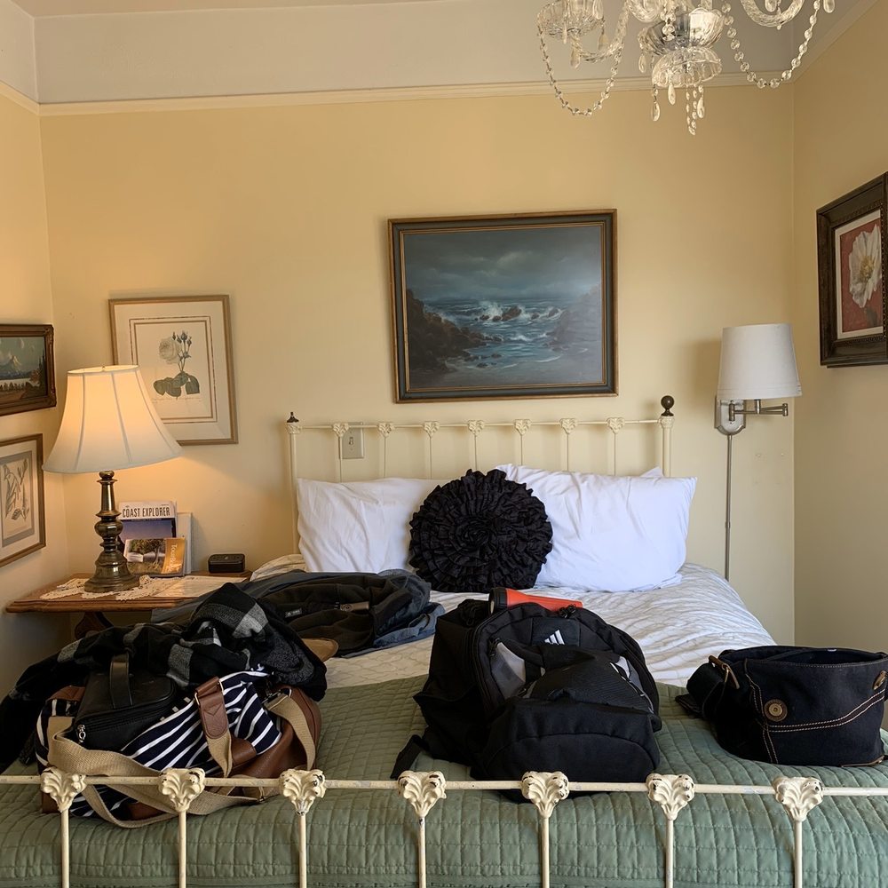 Clementine's Guest House - The comfy bed. Pardon our stuff cluttering the view. - Guest Houses Near Me - Astoria, Oregon Clementine's Guest House - The comfy bed. Pardon our stuff cluttering the view. - Guest Houses Near Me - Astoria, Oregon