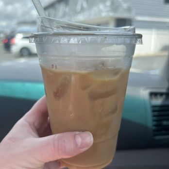 Divi Tree Coffee - Medium iced pistachio oat milk latte - Coffee & Tea Near Me - Point Pleasant, New Jersey