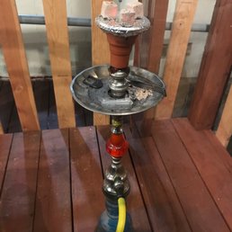 a hookah on a deck a hookah on a deck