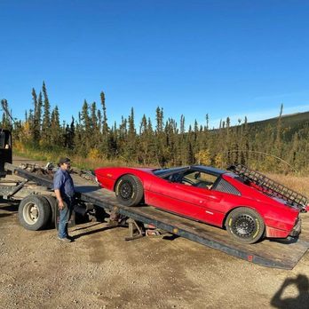 Borealis Towing - Gary had all the right equipment to get this car with very little ground clearance loaded without any trouble. - Towing Near Me