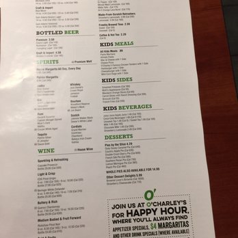 O'Charley's Restaurant & Bar - Menu - American Near Me - Clarksville, Tennessee O'Charley's Restaurant & Bar - Menu - American Near Me - Clarksville, Tennessee