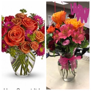 Villere's Florist - Left: what I ordered. Right: what I received. - Florists Near Me - Metairie, Louisiana