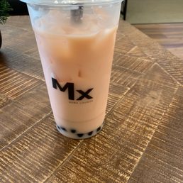 Strawberry coconut milk tea Strawberry coconut milk tea