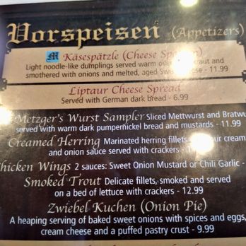 Metzger's German Restaurant - German Near Me - Ann Arbor, Michigan