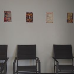 Mary's Barbershop - Waiting area