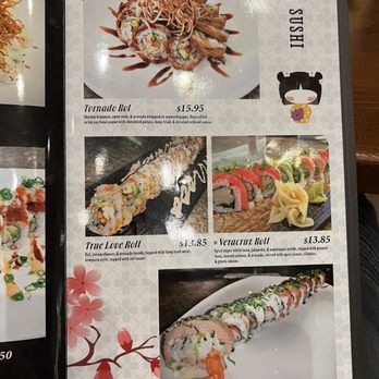 Sushi Hana - the menu for the restaurant - Sushi Bars Near Me - Katy, Texas