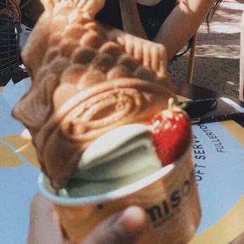 Somisomi - nutella taiyaki w matcha ice cream - Ice Cream & Frozen Yogurt Near Me - Fullerton, California