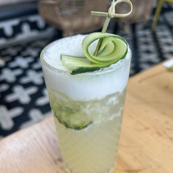 Citrico Cafe - Cucumber Fizz mocktail - Mexican Near Me - Astoria, New York Citrico Cafe - Cucumber Fizz mocktail - Mexican Near Me - Astoria, New York