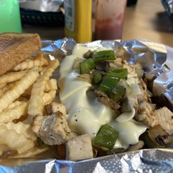 Goodfellas Bar And Grill - Chicken Philly Sandwich with fries
