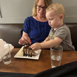 Our free birthday cheesecake!