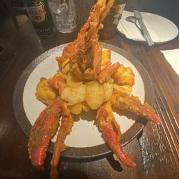 Golden Salted-Egg Lobster and gingerale Golden Salted-Egg Lobster and gingerale