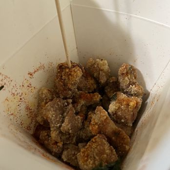 Tenju Tea House - Half eaten popcorn chicken. - Bubble Tea Near Me - Rowland Heights, California Tenju Tea House - Half eaten popcorn chicken. - Bubble Tea Near Me - Rowland Heights, California
