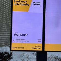 McDonald's - Use the mobile app for good coupons. Free coffee