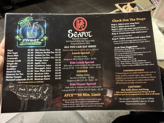 Menu photo 6 Seapot Plano, TX