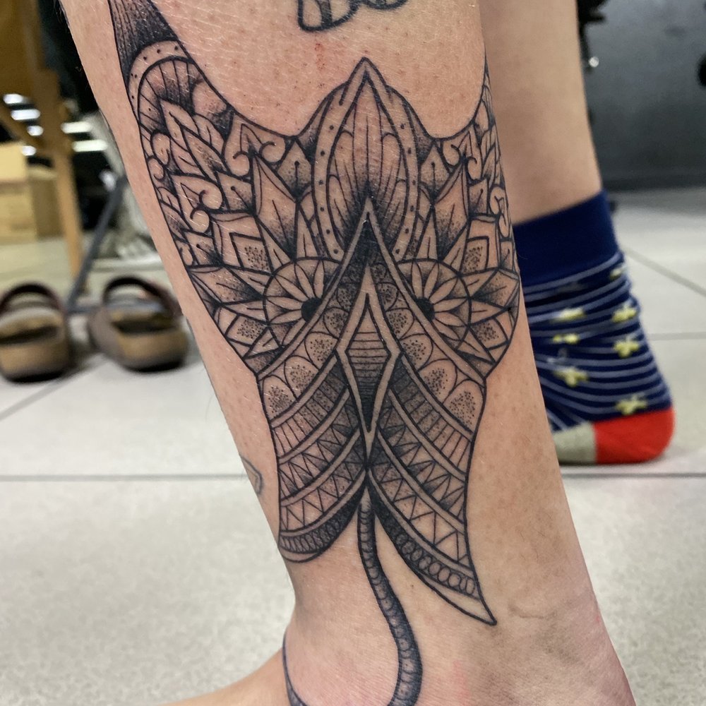 Dark Heritage Tattoo Gallery - stingray by Rob - Tattoo Near Me - Anaheim, California Dark Heritage Tattoo Gallery - stingray by Rob - Tattoo Near Me - Anaheim, California