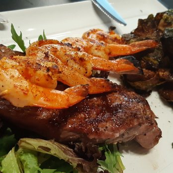Marino's - OMG Surf and Turf, NY Strip with grilled Brussel Sprouts - Pizza Near Me - Miami, Florida Marino's - OMG Surf and Turf, NY Strip with grilled Brussel Sprouts - Pizza Near Me - Miami, Florida