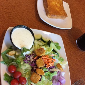 Sizzler - Plated salad. When you don't get the salad bar added to your meal. - Seafood Near Me - Merced, California