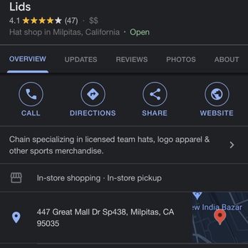Lids - Sports Wear Near Me - Milpitas, California