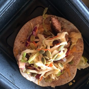 Goodness Fresh - Steak taco with cilantro cream and avocado on the side - Salad Near Me - Tucson, Arizona