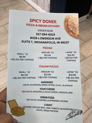Menu photo 3 Punjabi Indianapolis, IN
