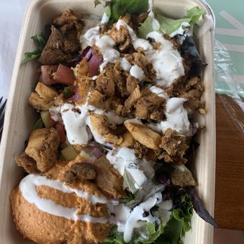 The Kebab Shop - The Box/bowl with side of spicy hummus - $14 - Mediterranean Near Me - Round Rock, Texas The Kebab Shop - The Box/bowl with side of spicy hummus - $14 - Mediterranean Near Me - Round Rock, Texas