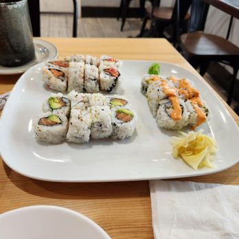 Osaka Ramen & Sushi - Spicy crunchy shrimp roll, salmon and avacado roll, spicy tuna roll - Ramen Near Me - Gaithersburg, Maryland